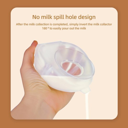 Portable Silicone breast feeding bra Hand-Free Wearable Breast Pump Manual Breast Milk Collector for Baby & Kids Dining - Image 2