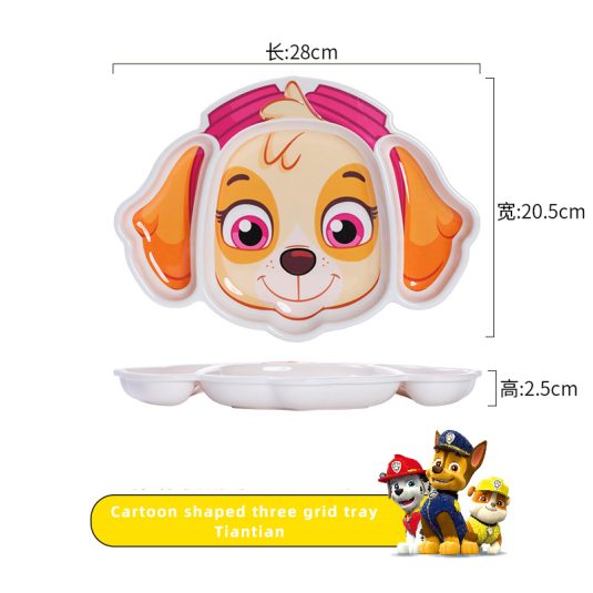 Melamine Cartoon-Design Dinner Plate for baby products Kids Divided Compartments Safe Toddler Feeding Tableware Kindergarten - Image 18