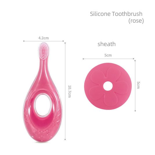 Silicone Children's Toothbrush 0-1-2-3-6 Years Old Baby Finger Cot Toothbrush Toddlers Deciduous Teeth Brushing Bite Protection - Image 15