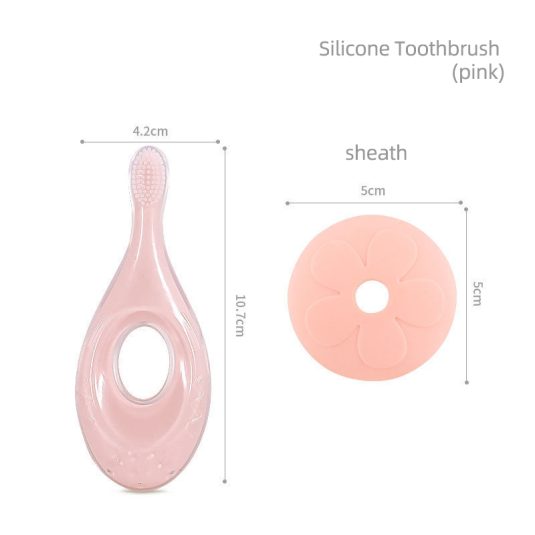 Silicone Children's Toothbrush 0-1-2-3-6 Years Old Baby Finger Cot Toothbrush Toddlers Deciduous Teeth Brushing Bite Protection - Image 4