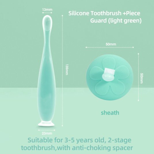 Silicone Children's Toothbrush 0-1-2-3-6 Years Old Baby Finger Cot Toothbrush Toddlers Deciduous Teeth Brushing Bite Protection - Image 8