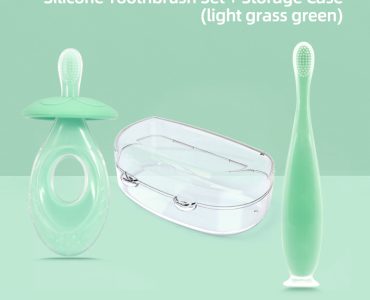 Silicone Children's Toothbrush 0-1-2-3-6 Years Old Baby Finger Cot Toothbrush Toddlers Deciduous Teeth Brushing Bite Protection