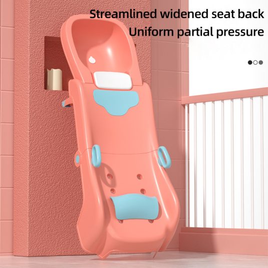 Children's Cartoon Shampoo Chair Non-Wet Foldable baby Hair Washing Artifact for seating bath time fun in bathtub bucket - Image 8