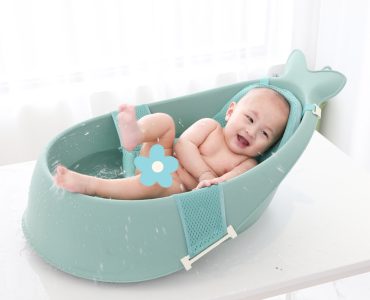 Baby bath bucket Bathtub with Mesh Pocket for Newborn Children Sitting Lying down Bathing Basin baby things products Supplies
