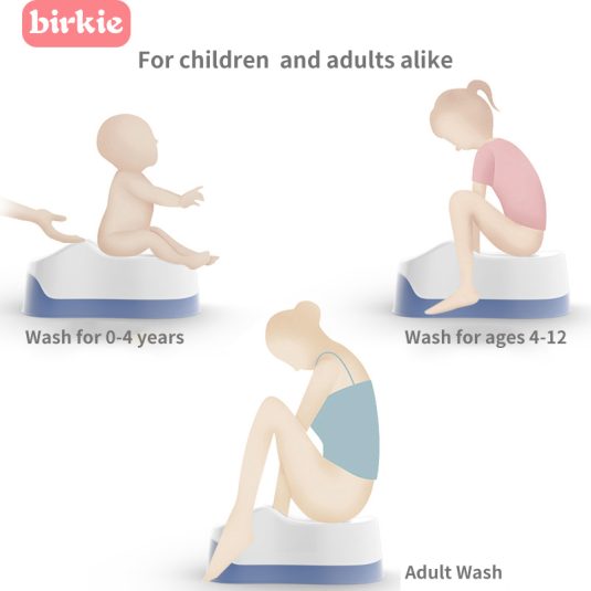 Newborn Child Toilet Set Includes Baby Washing Buttocks Sitz Bath Basin Stool Little Kids Bath Tubs & Seats for Kids Bathroom - Image 4