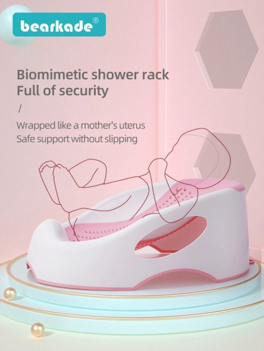 Universal Newborn Baby Bathtub Tray Mat Net Bath Bed Bath Rack Seat Plastic Bath Equipment for Baby Shower Sitting Lying down - Image 7