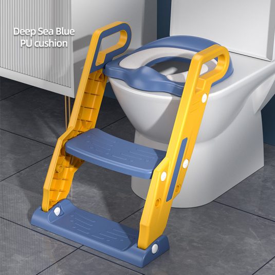 Children's Full Toilet Set with Staircase Type Bath Tub Urinal Bedpan Auxiliary Staircase Step Stool for kids Bathroom Use - Image 2