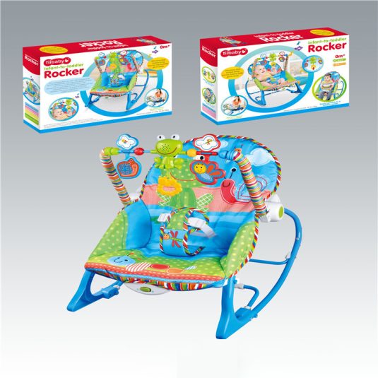 Wholesale Multifunctional Plastic Baby Rocking Chair Newborn Swing Bouncer with Music and Vibration for 0-24 Month Old Infants - Image 3