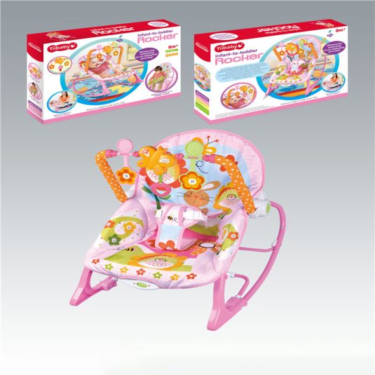 Wholesale Multifunctional Plastic Baby Rocking Chair Newborn Swing Bouncer with Music and Vibration for 0-24 Month Old Infants - Image 4