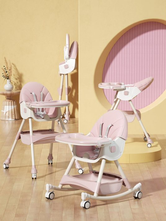 Large Multifunctional and Adjustable Portable Plastic Baby Dining Chair Set for Children's Household Table Use - Image 2