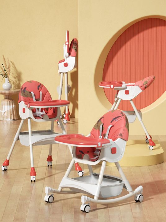 Large Multifunctional and Adjustable Portable Plastic Baby Dining Chair Set for Children's Household Table Use - Image 7