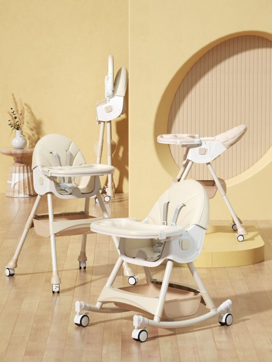 Large Multifunctional and Adjustable Portable Plastic Baby Dining Chair Set for Children's Household Table Use - Image 3