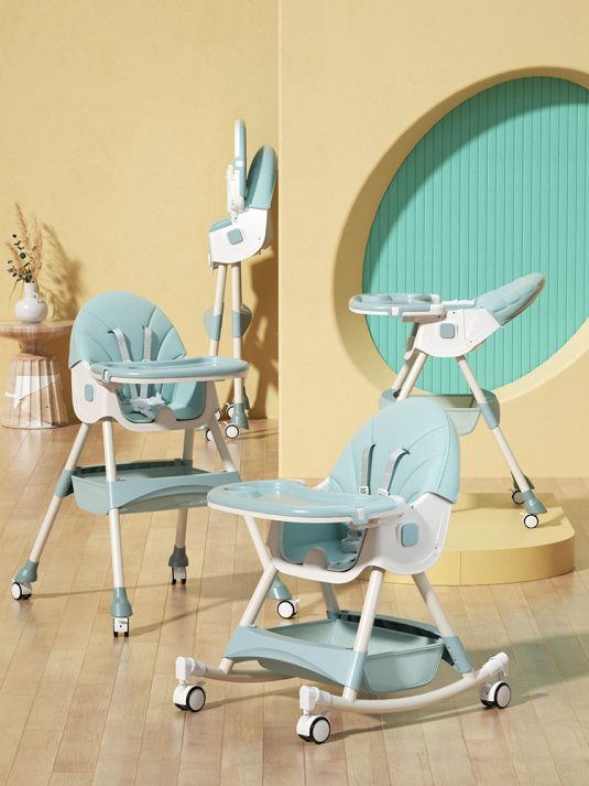 Large Multifunctional and Adjustable Portable Plastic Baby Dining Chair Set for Children's Household Table Use - Image 5