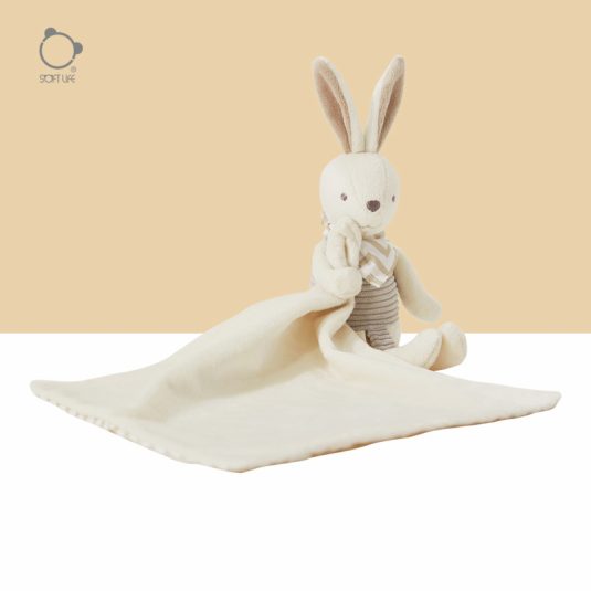 New Unisex Cocoa Rabbit Comfort Scarf Doll Soft Plush Baby Sleeping Companion Toy Birthday Gift for Boys and Girls Ages 0 to 2 - Image 2