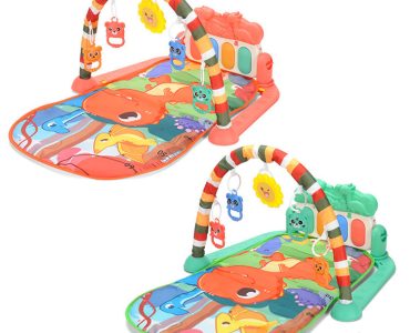 Newborn Baby Plastic Game Piano Mat Music Pedal Piano Toy for 0-24 Months Infant Fitness Activity Bouncer & Jumper