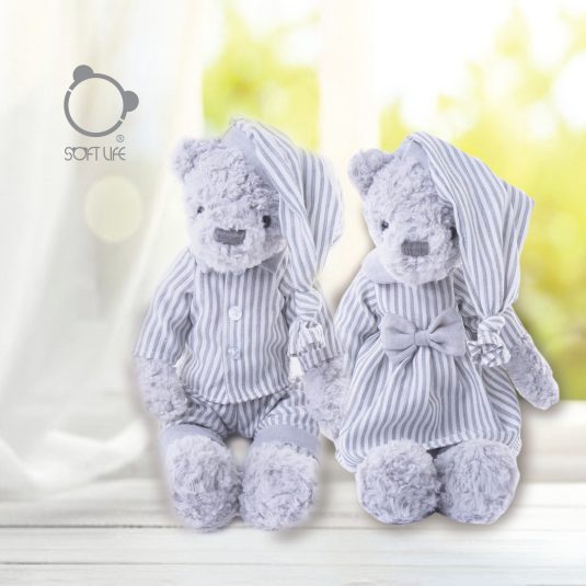 New gray cocoa rabbit doll children's toys short plush sleep doll baby birthday gift - Image 2