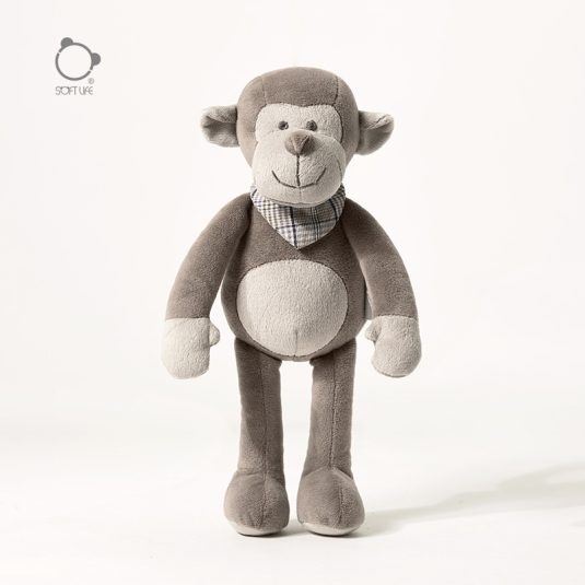 Unisex New Brown Scarf Monkey Plush Toy Soft Style Soft Toy for Children's Birthday Gift for 1 to 13 Years Old Kids - Image 3