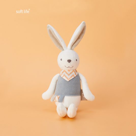 Unisex Yellow and Green Rabbit Plush Toy Soft Home Decoration Doll Comfort Companion for Children Birthday Gift - Image 3