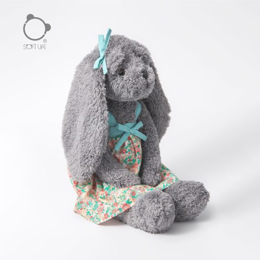 New Gray Fairy Rabbit Plush Doll Sleeping Comfort Toys for Girls Soft and Cozy Birthday Gift for Children - Image 3