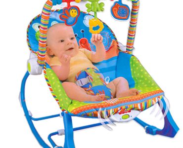 Wholesale Multifunctional Plastic Baby Rocking Chair Newborn Swing Bouncer with Music and Vibration for 0-24 Month Old Infants