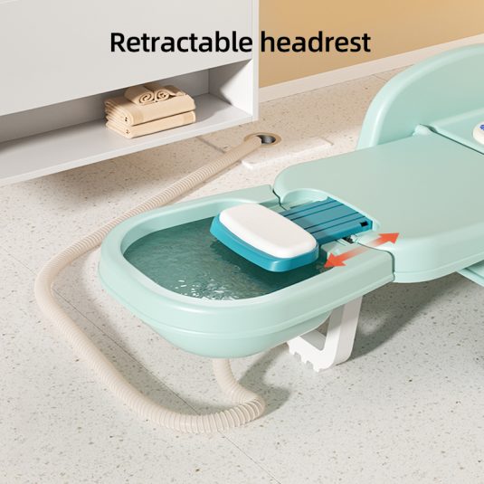 Children's Plastic Multifunctional Shampoo Chair for Home Bathing Needs Foldable Baby Home Hair Washing and Dining Chair - Image 3