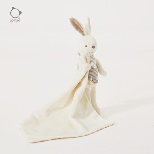 New Unisex Cocoa Rabbit Comfort Scarf Doll Soft Plush Baby Sleeping Companion Toy Birthday Gift for Boys and Girls Ages 0 to 2 - Image 4