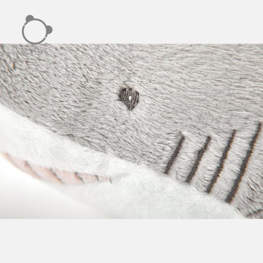Grey Shark Plush Toy Unisex Children's Birthday Gift Soft Pillow Doll for Boys and Girls Aged 1-13 Years old kids - Image 4