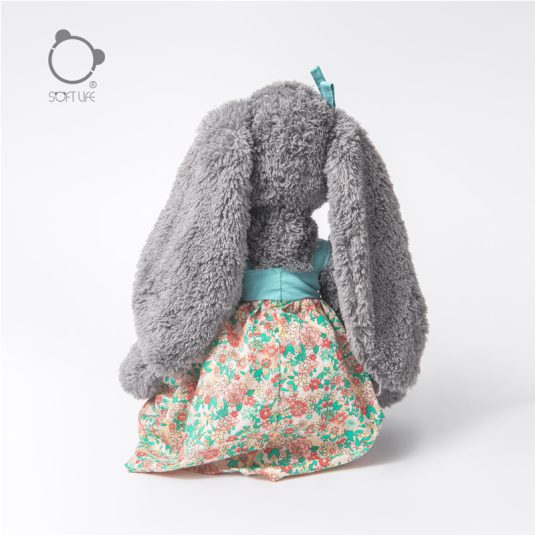 New Gray Fairy Rabbit Plush Doll Sleeping Comfort Toys for Girls Soft and Cozy Birthday Gift for Children - Image 4