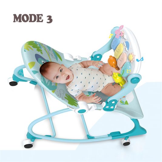 Multifunctional Newborn Baby Lounge Chair Puzzle Music Lighting Sliding Piano Rocking for Soothing Bouncers & Jumpers Plastic - Image 3