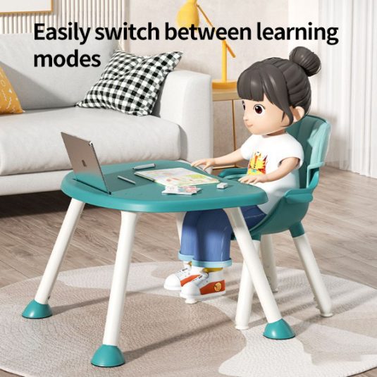 Multi-Functional Foldable Plastic Baby Dining Set for 0-4 Years Old Kids for Eating Sitting at Tables Learning Skills Enhanced - Image 4