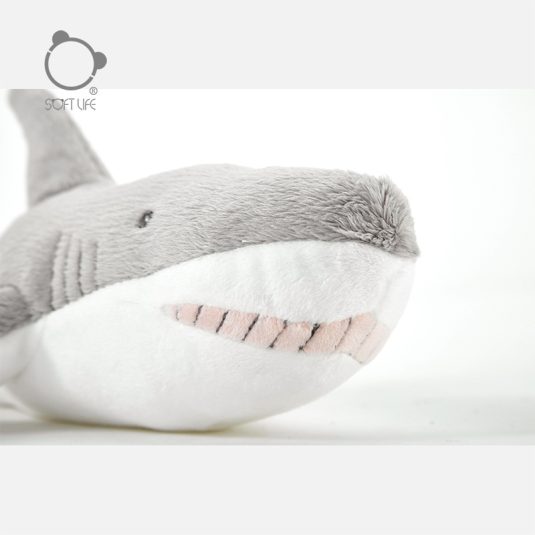 Grey Shark Plush Toy Unisex Children's Birthday Gift Soft Pillow Doll for Boys and Girls Aged 1-13 Years old kids - Image 5