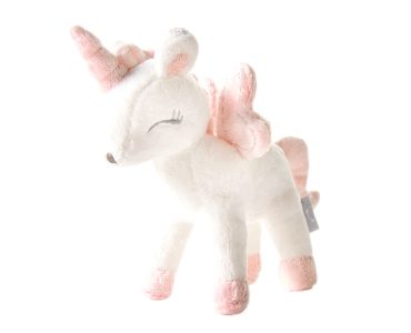 Unisex Pink Unicorn Plush Toy Soft Comfort Doll for Children's Sleep Birthday Gift for Boys and Girls Ages 3 to 12 Years