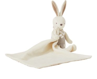 New Unisex Cocoa Rabbit Comfort Scarf Doll Soft Plush Baby Sleeping Companion Toy Birthday Gift for Boys and Girls Ages 0 to 2