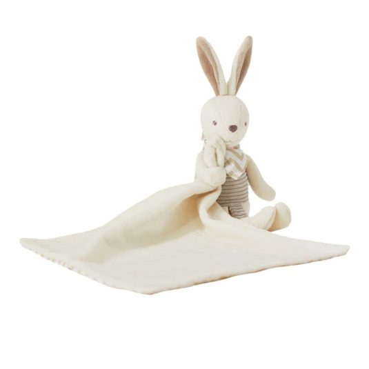 New Unisex Cocoa Rabbit Comfort Scarf Doll Soft Plush Baby Sleeping Companion Toy Birthday Gift for Boys and Girls Ages 0 to 2