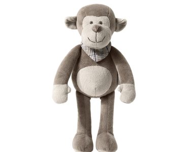 Unisex New Brown Scarf Monkey Plush Toy Soft Style Soft Toy for Children's Birthday Gift for 1 to 13 Years Old Kids