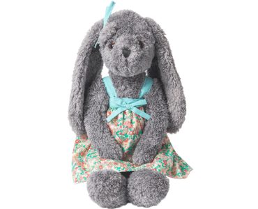 New Gray Fairy Rabbit Plush Doll Sleeping Comfort Toys for Girls Soft and Cozy Birthday Gift for Children