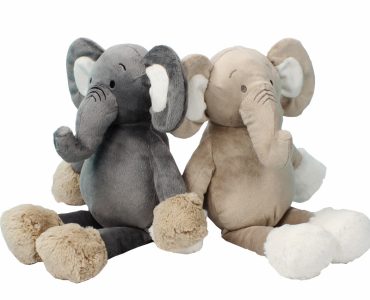 Unisex Gray Elephant Plush Comfort Doll Soft Cartoon Toy for Children's Birthday Gift for baby kids Ages 1 to 13 Years