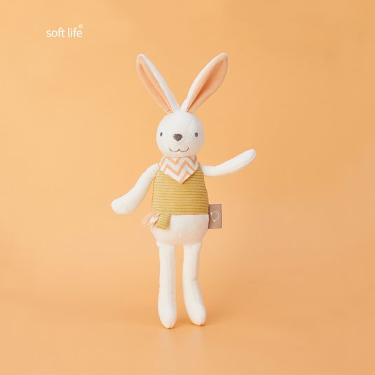 Unisex Yellow and Green Rabbit Plush Toy Soft Home Decoration Doll Comfort Companion for Children Birthday Gift - Image 6