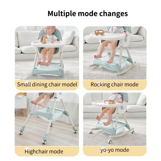 Large Multifunctional and Adjustable Portable Plastic Baby Dining Chair Set for Children's Household Table Use - Image 9